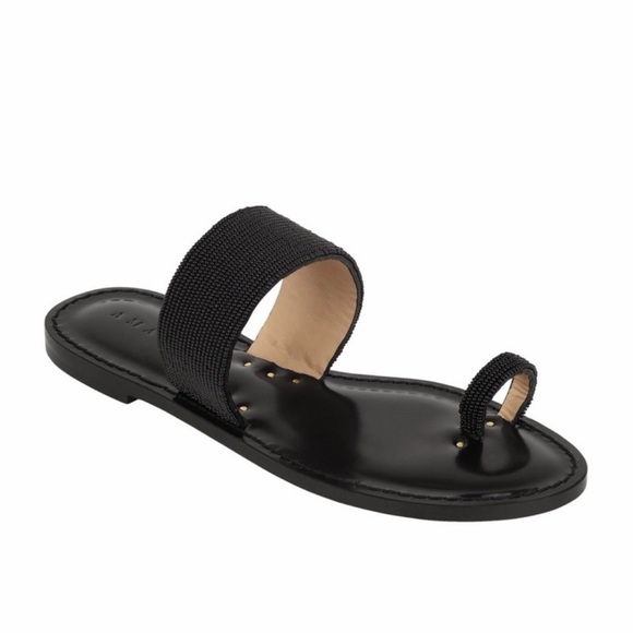 Amanu Shoes - NEW AMANU Embellished Black Sandals
